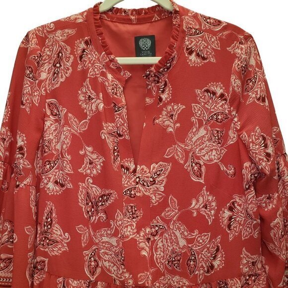 Vince‎ Camuto Womens Midi Dress  Size 16 Floral Pre-Owned - Picture 3 of 12